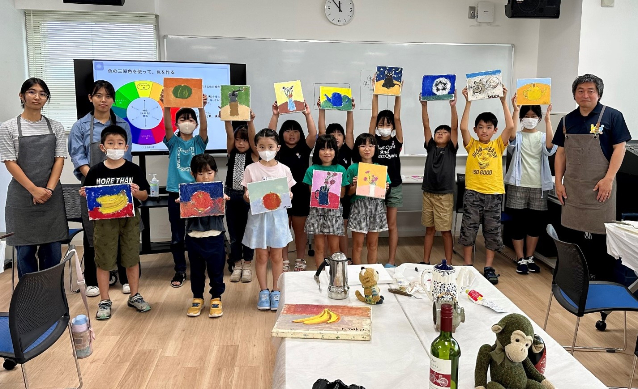 子ども油絵体験会