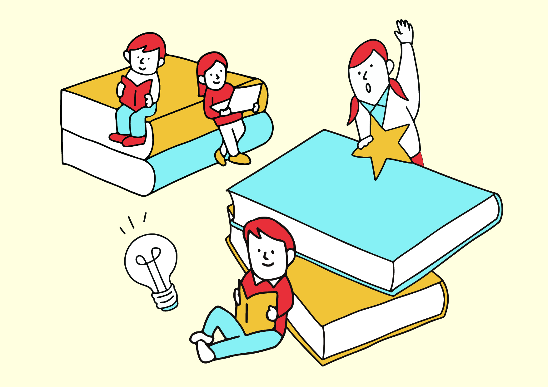 【三角分館】よみよみカードで読書名人を目指そう！