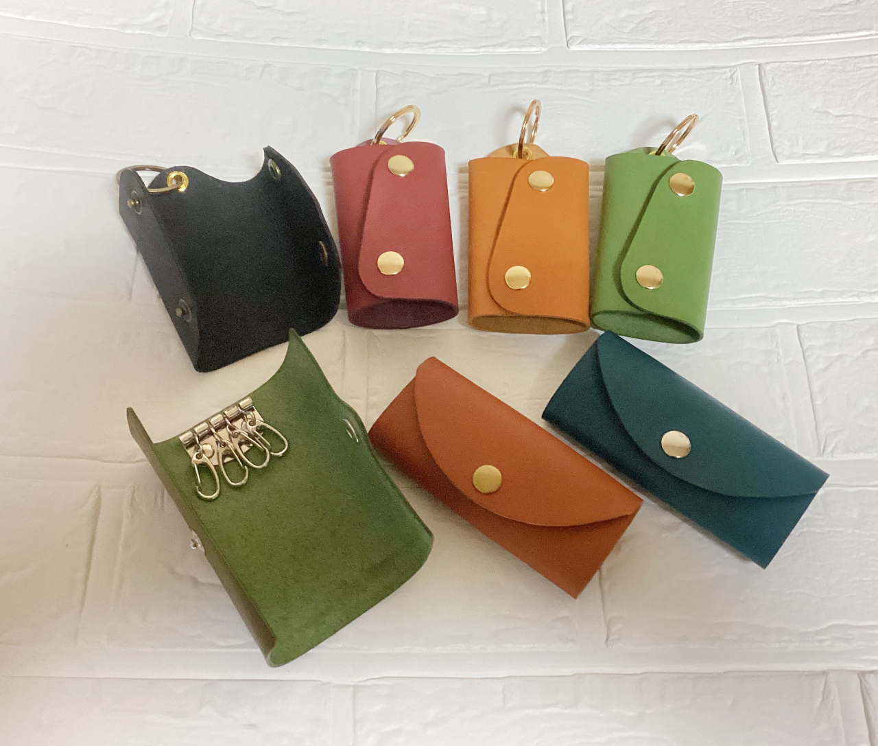 革のキーケース作り